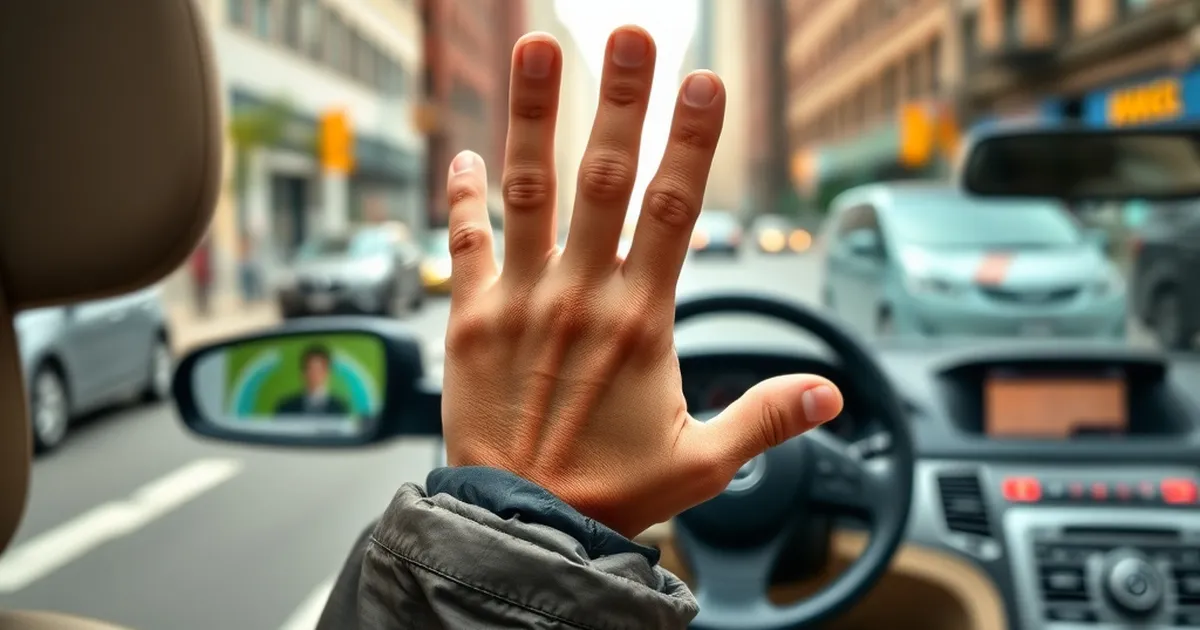 Persona preparándose para el examen de manejo en Nueva York